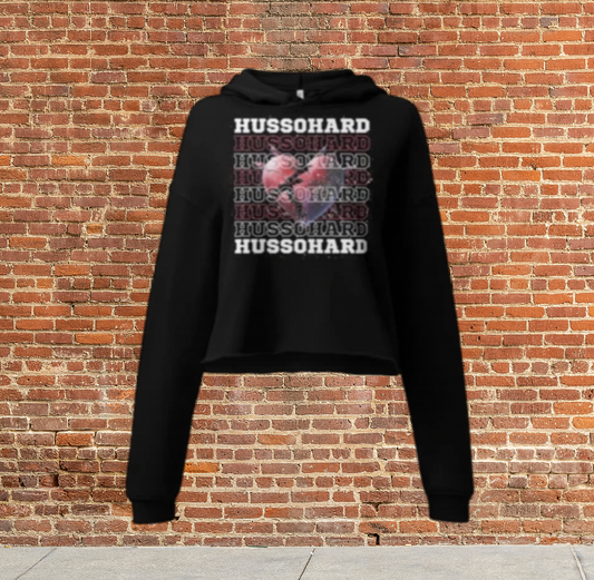 Husso Hard breaking Heart Crop Hoodie