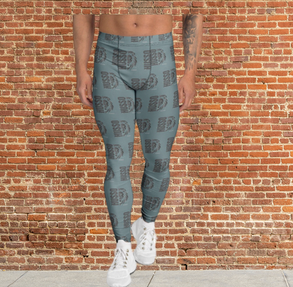 Husso Hard half face lion Husso Men's Leggings