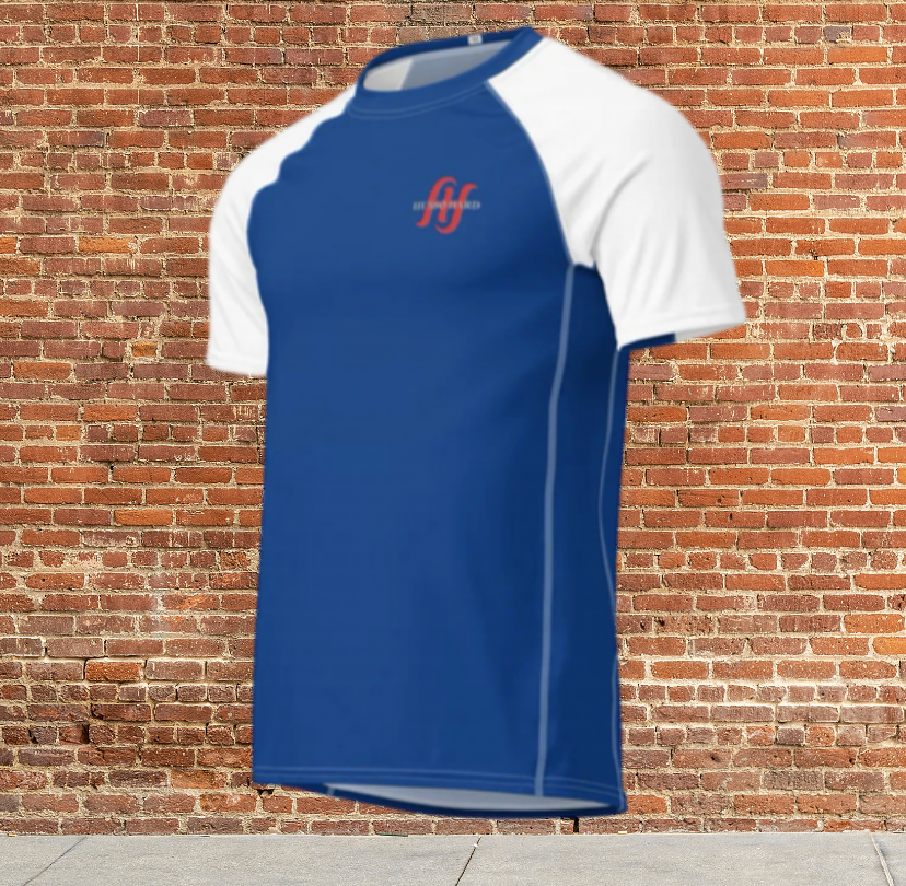 Husso Hard double red H Men rash guard shirt