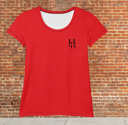 Husso hard double black H spandex athletic t-shirt