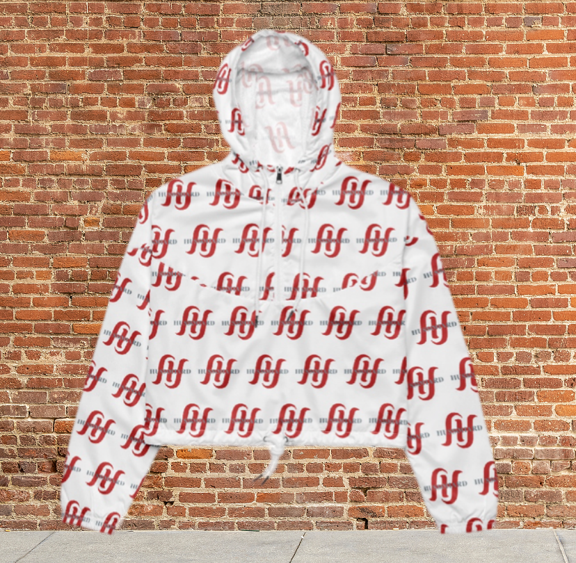 Husso Hard double red H  cropped windbreaker