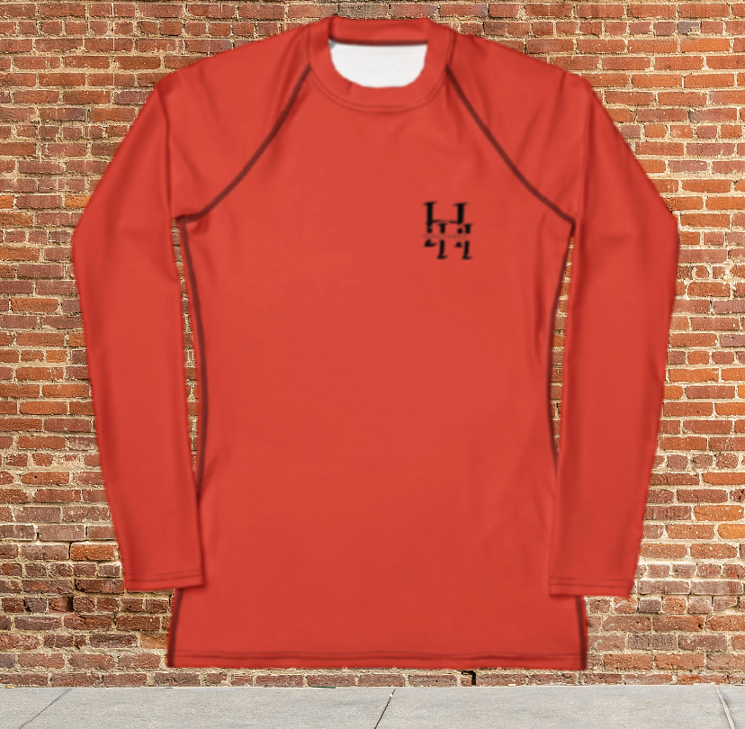 Husso Hard double red H Women's Rash Guard