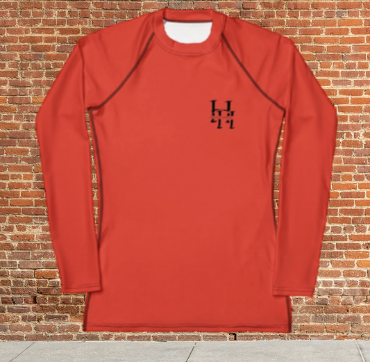 Husso Hard double red H Women's Rash Guard