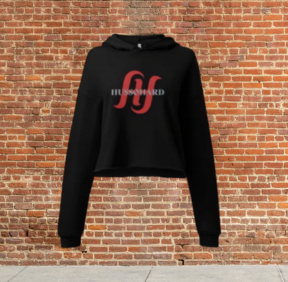 Husso Hard double red H Crop Hoodie