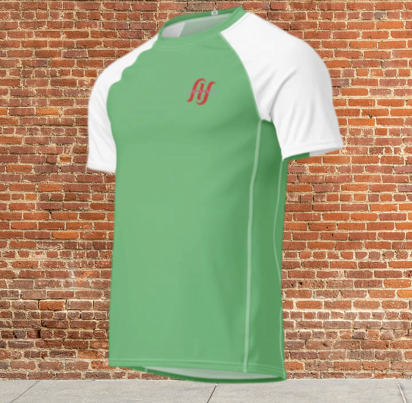 Husso Hard double red H Men rash guard shirt