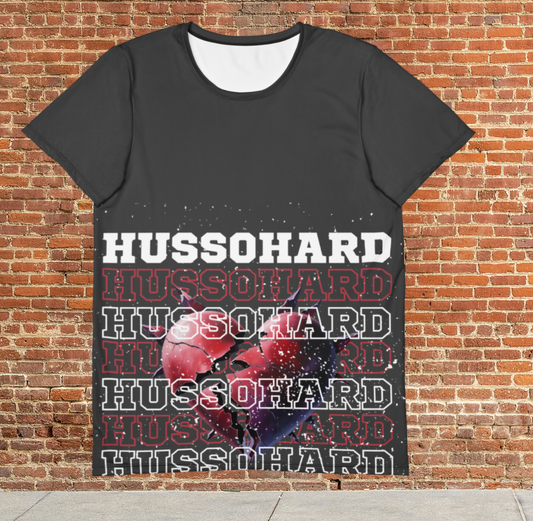 Husso Hard broken heart spandex athletic t-shirt