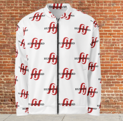 Husso Hard all over double red H Bomber Jacket
