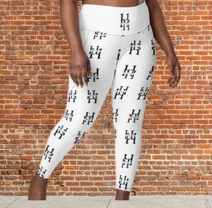 Husso Hard all over double black H Leggings with pockets