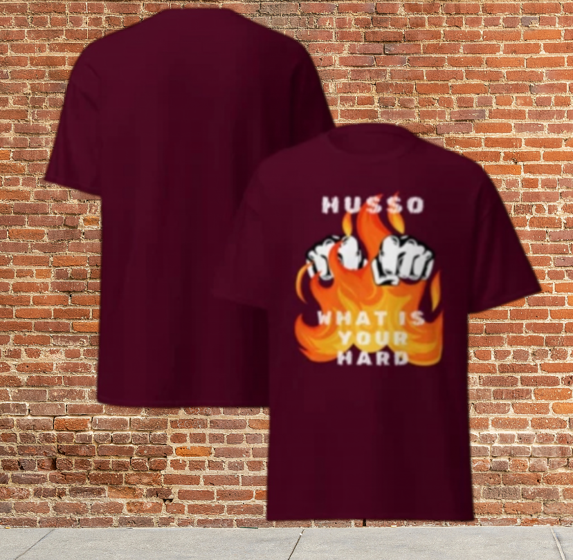 Husso Hard flaming hands, Men classic tee