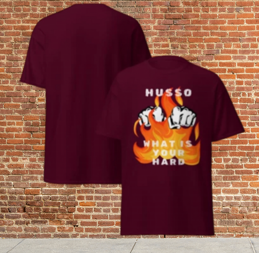 Husso Hard flaming hands, Men classic tee