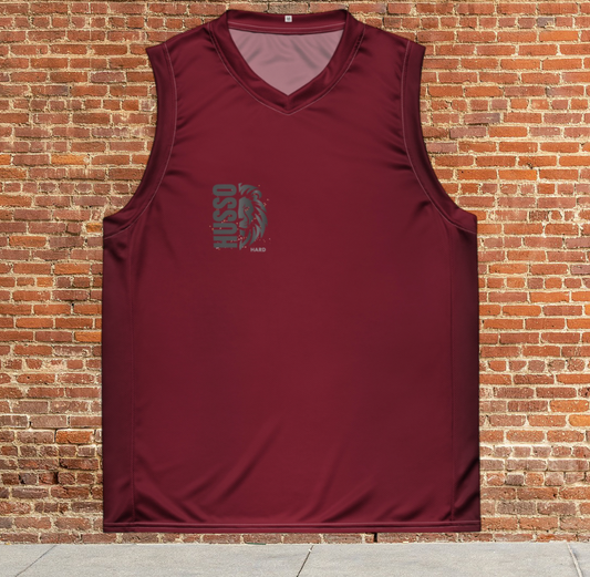 Husso Hard half face lion husso Men basketball jersey