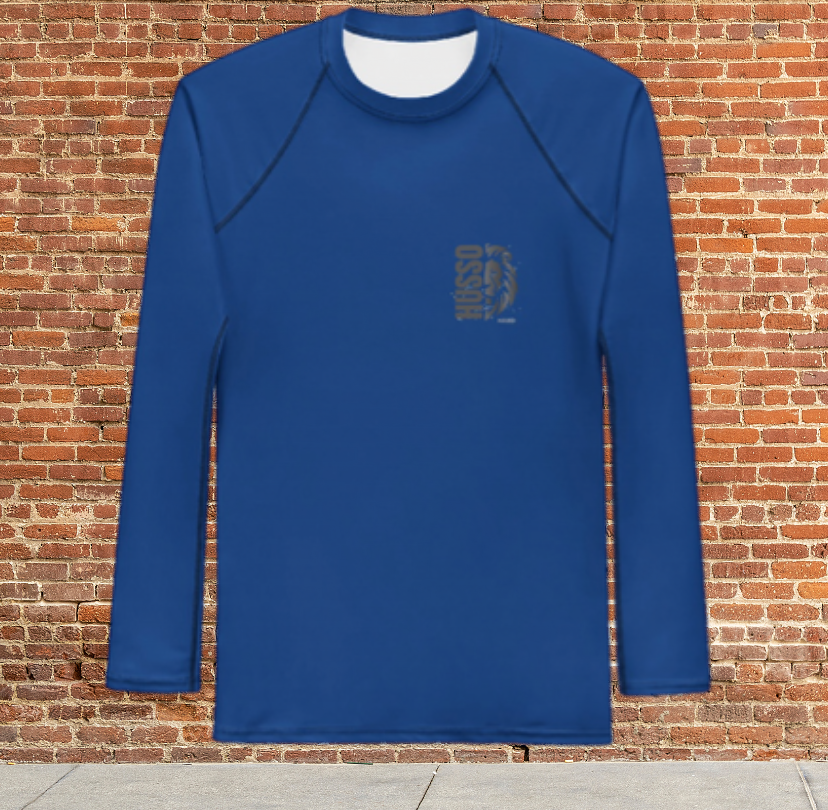 Husso Hard half face lion husso Men's Rash Guard