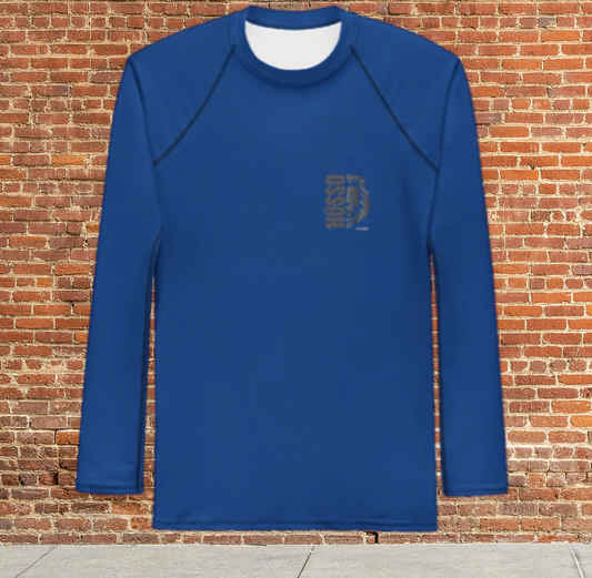 Husso Hard half face lion husso Men's Rash Guard