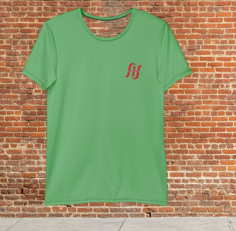 Husso Hard double red H spandex athletic t-shirt