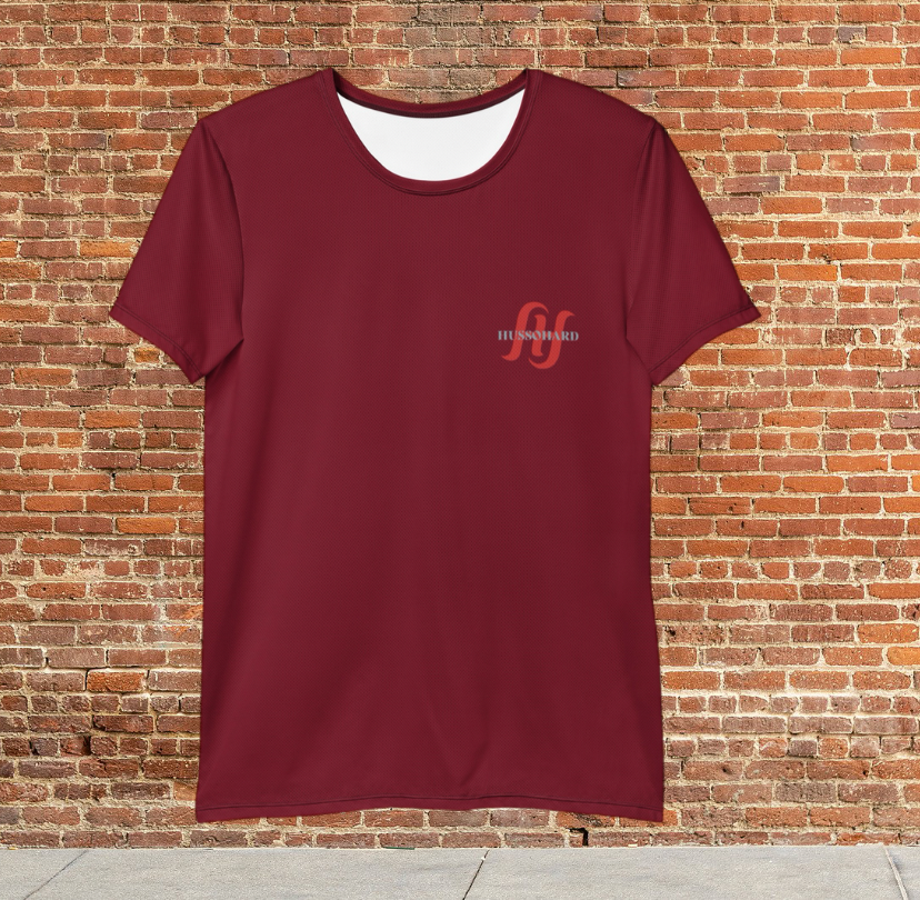 Husso Hard double red H spandex athletic t-shirt