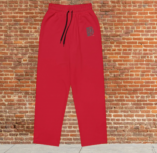 Husso Hard half face lion husso Wide-leg sweatpants