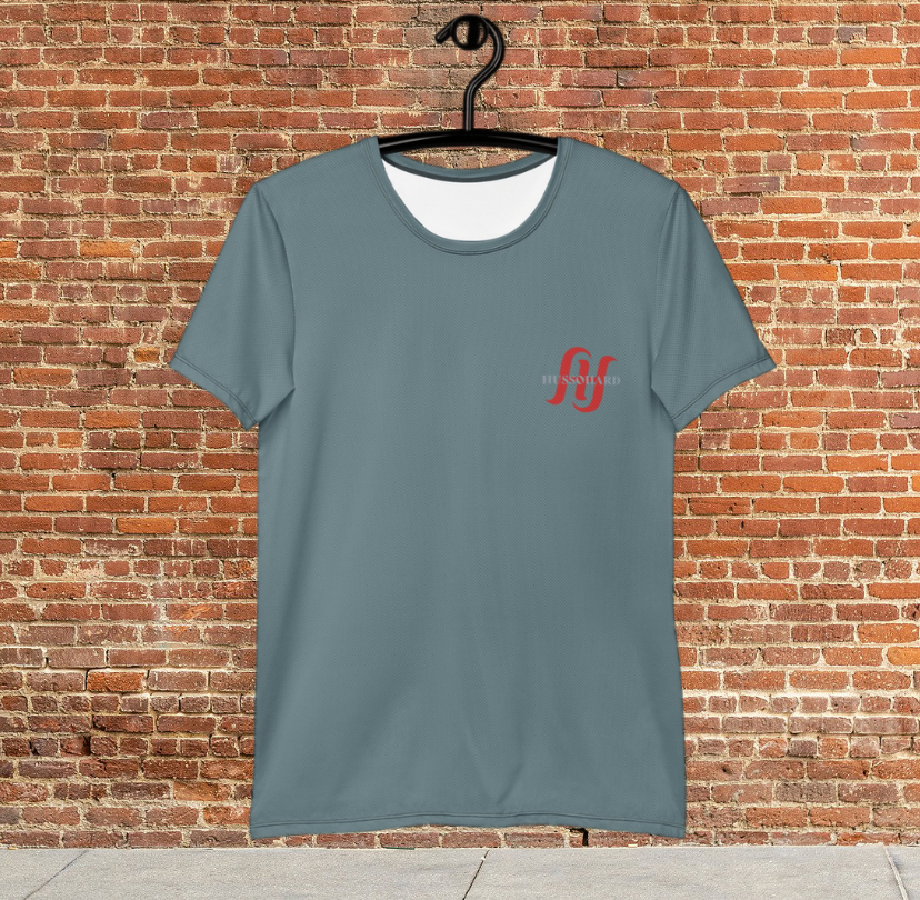 Husso Hard double red H spandex athletic t-shirt