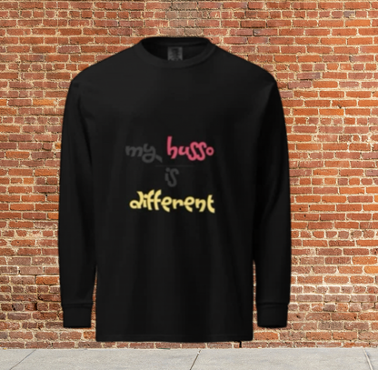 Husso Hard my Husso different Garment-dyed heavyweight long-sleeve shirt