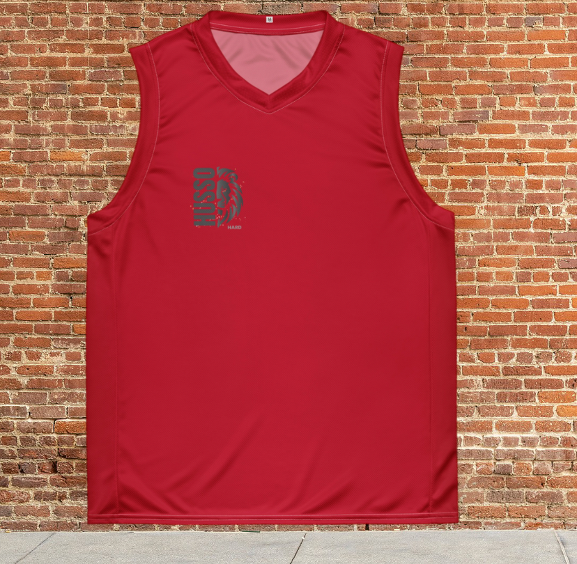 Husso Hard half face lion husso basketball jersey