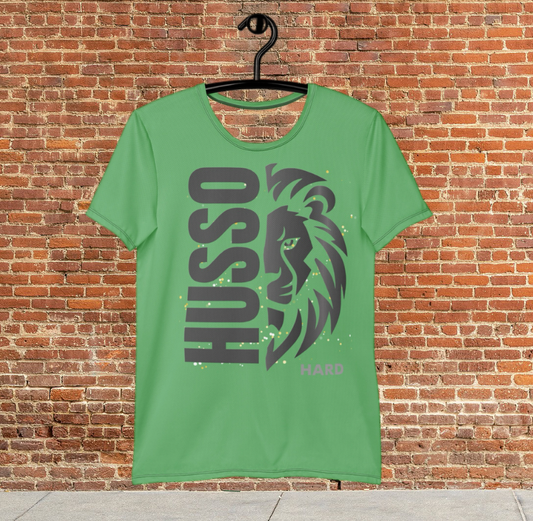 Husso Hard half face husso spandex athletic t-shirt