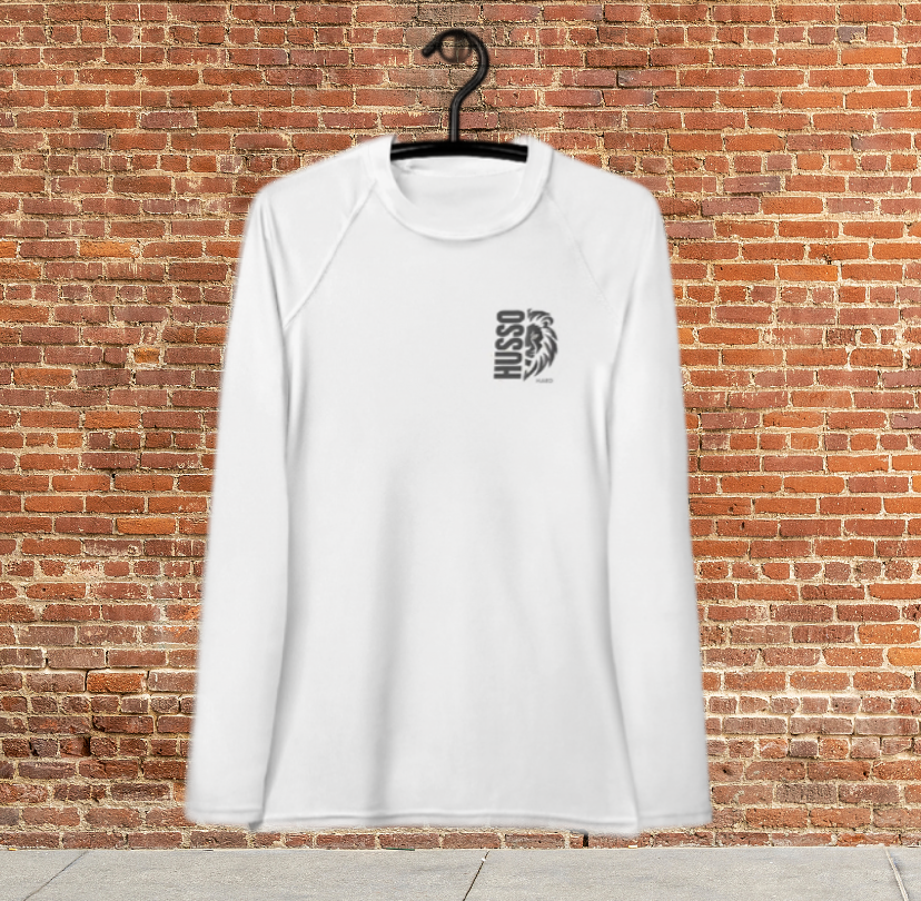 Husso Hard half face lion husso Women's Rash Guard