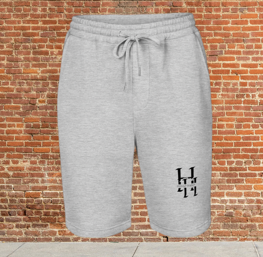Husso Hard double black H Men's fleece shorts