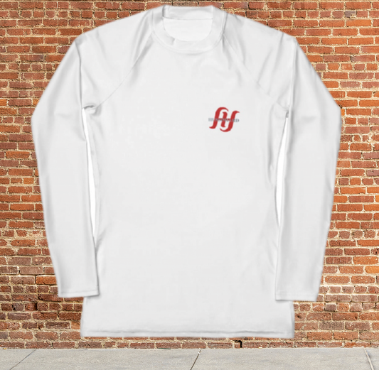 Husso Hard double red H Women's Rash Guard