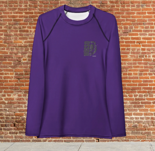 Husso Hard half face lion husso Women's Rash Guard