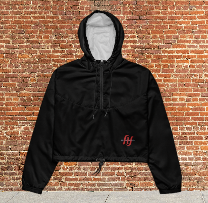 Husso Hard double red H cropped windbreaker