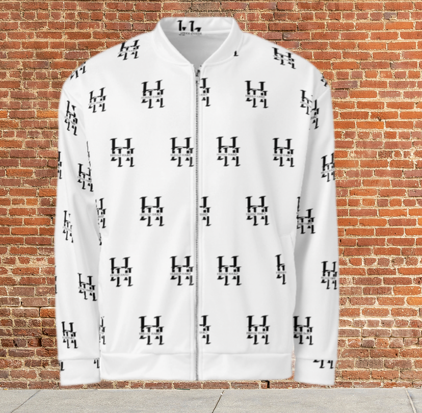 Husso Hard all over double black H Bomber Jacket