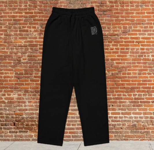 Husso Hard half face lion husso Wide-leg sweatpants