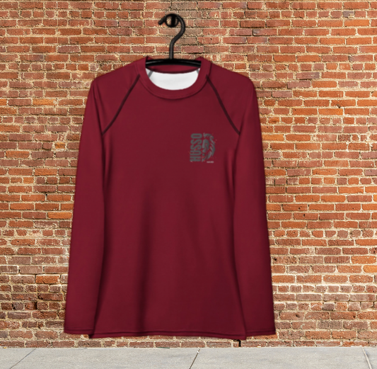 Husso Hard half face lion husso Women's Rash Guard