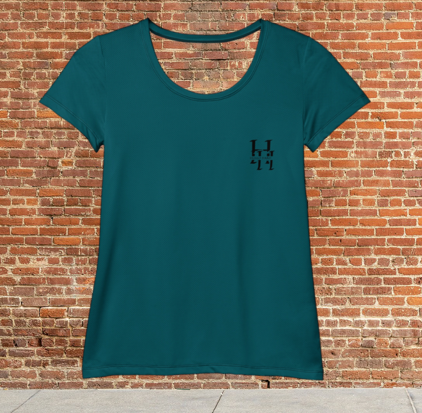Husso Hard double black H spandex athletic t-shirt