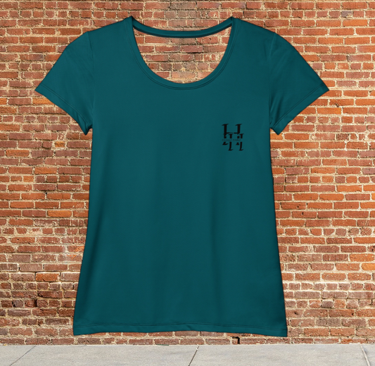 Husso Hard double black H spandex athletic t-shirt