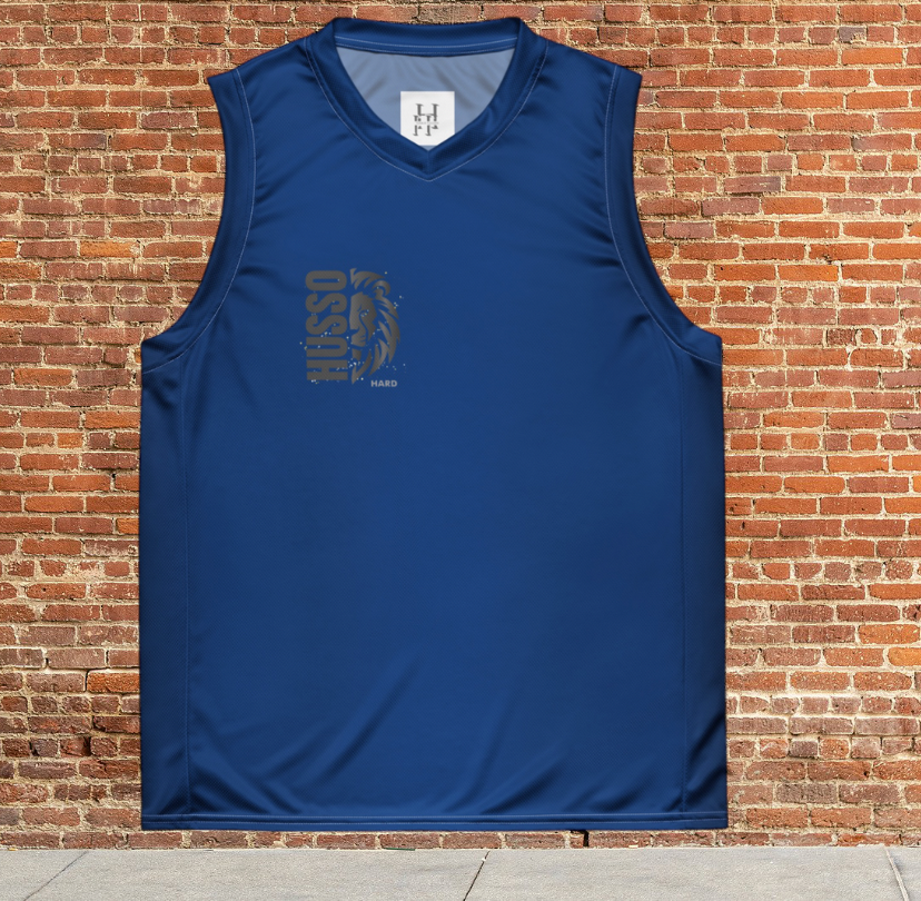 Husso Hard half face lion husso Men basketball jersey