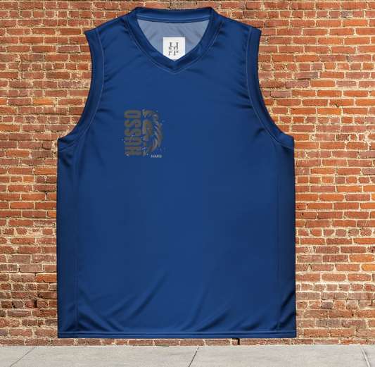 Husso Hard half face lion husso Men basketball jersey