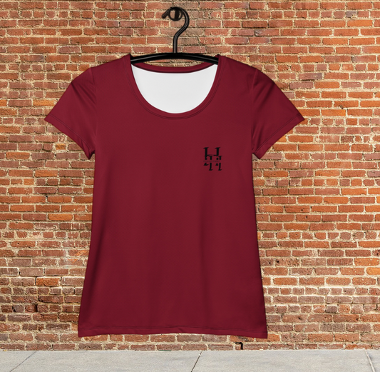 Husso Hard double black H spandex athletic t-shirt