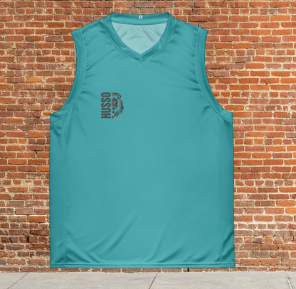 Husso Hard half face lion Husso Men basketball jersey