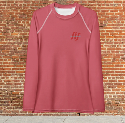 Husso Hard double red H Women's Rash Guard
