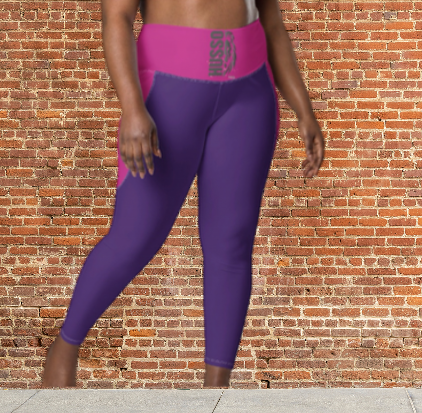 Husso Hard half face lion Husso Leggings with pockets